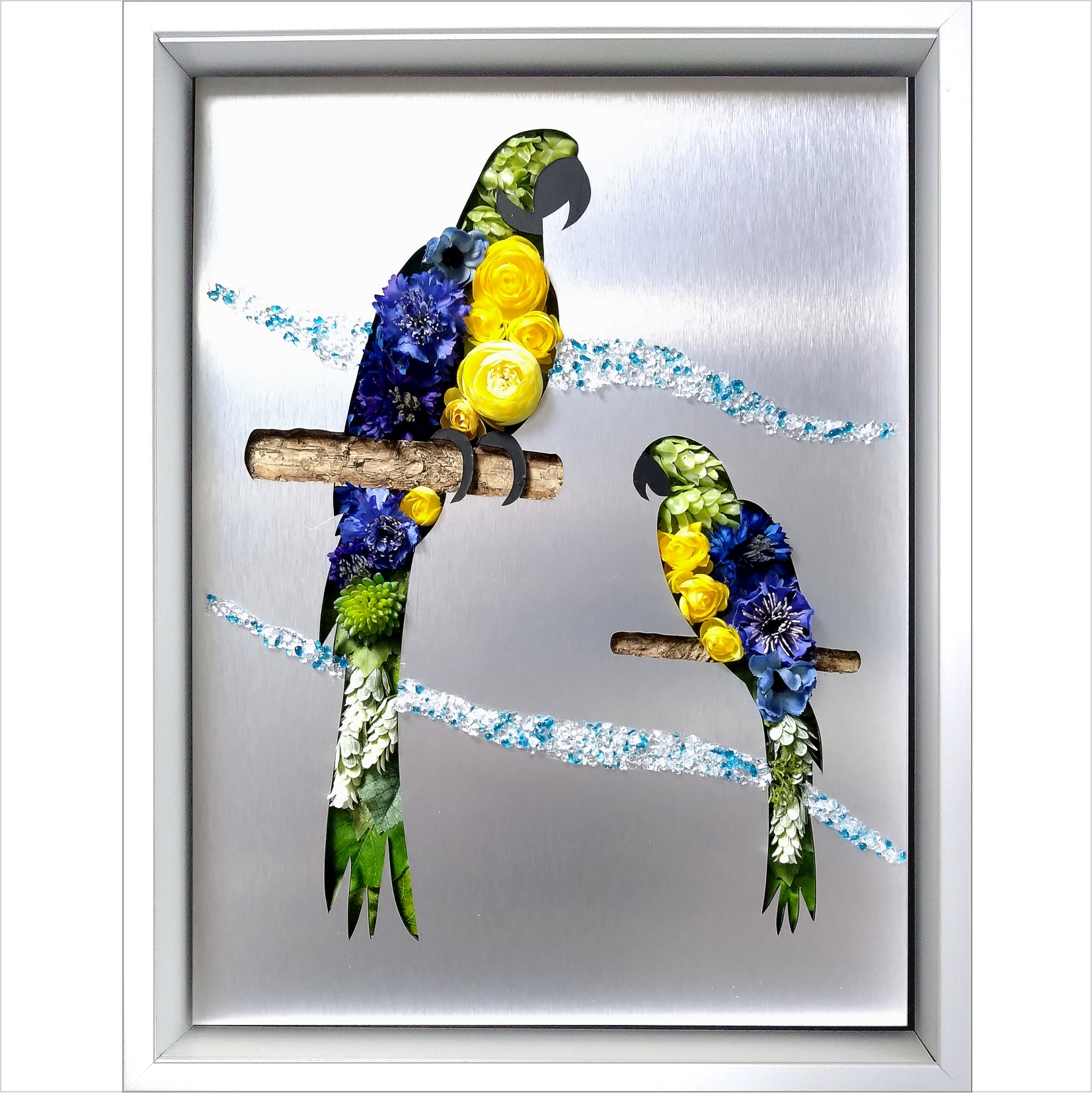 インコ 絵画 手描き 大型 額縁 Amazon.co.jp: 鳥 インコ 絵画 インテリア 絵 プレゼント 新築